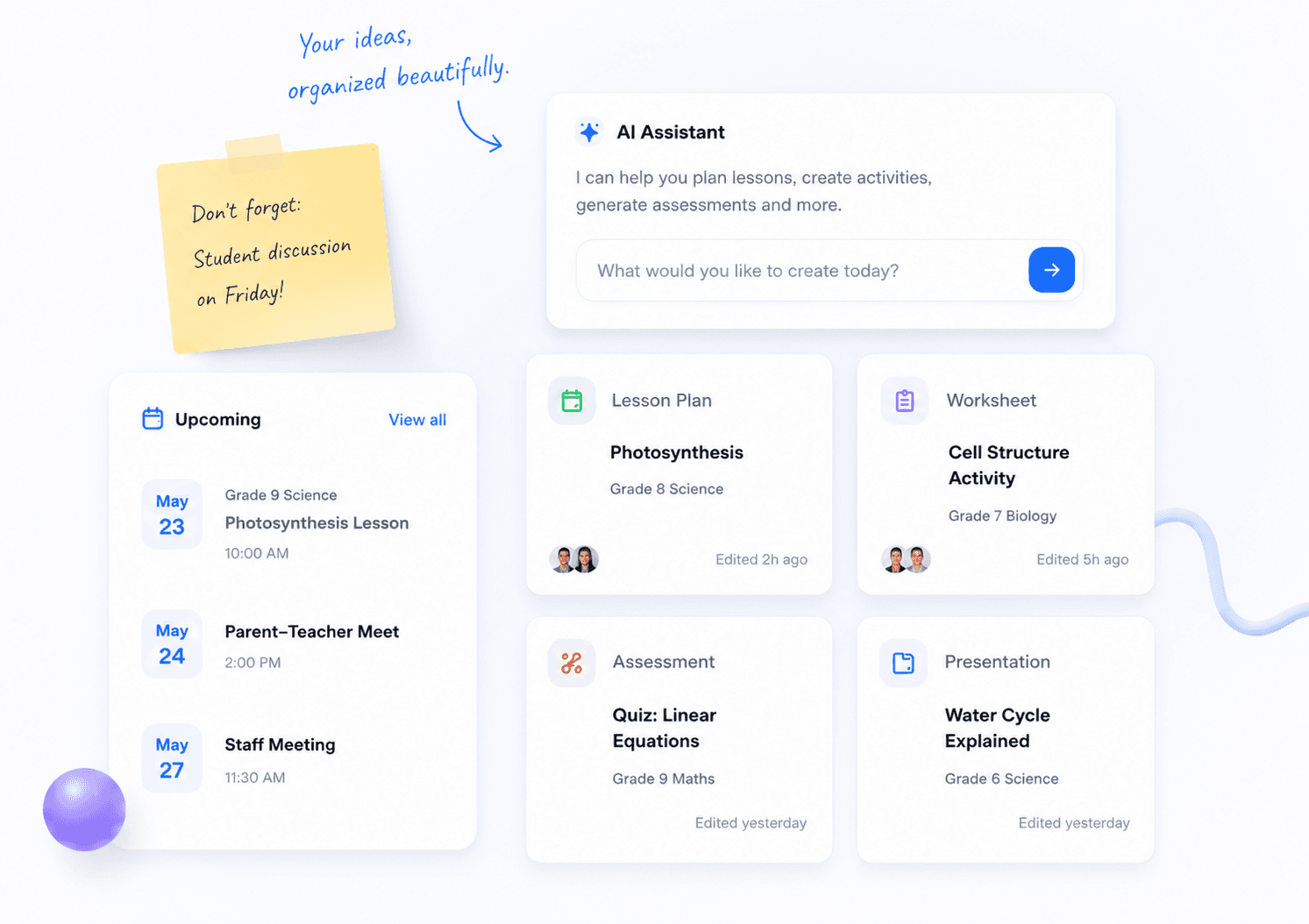 UnAited product UI